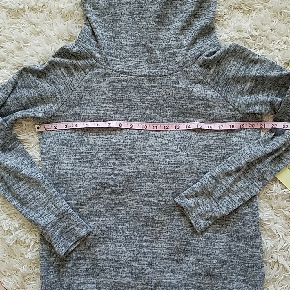 Perception gray space dye cowl neck pullover sweatshirt - Picture 6 of 7